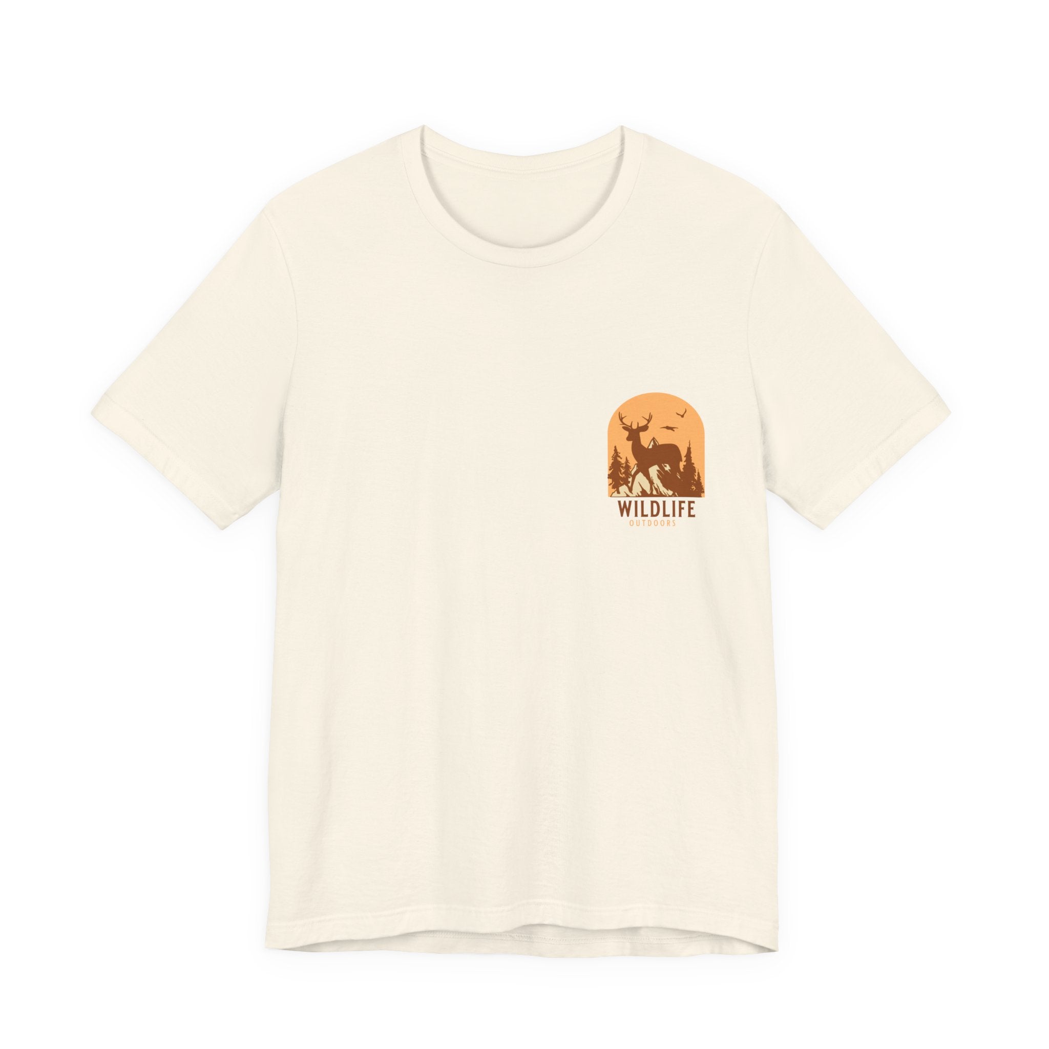 Wildlife Sunset Pocket Tee — Graphic Animal Nature T-Shirt