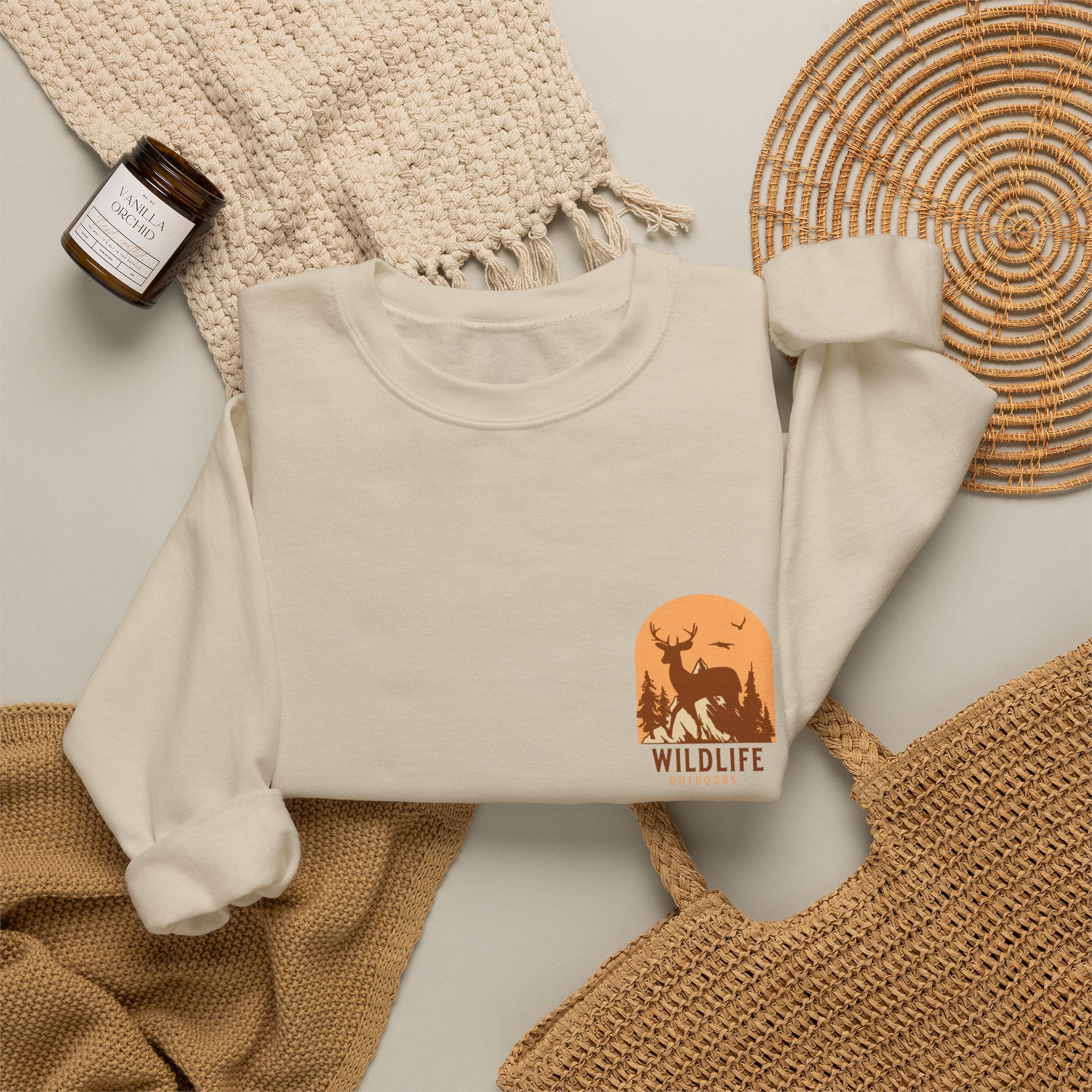 Wildlife Sunset Crewneck Sweatshirt