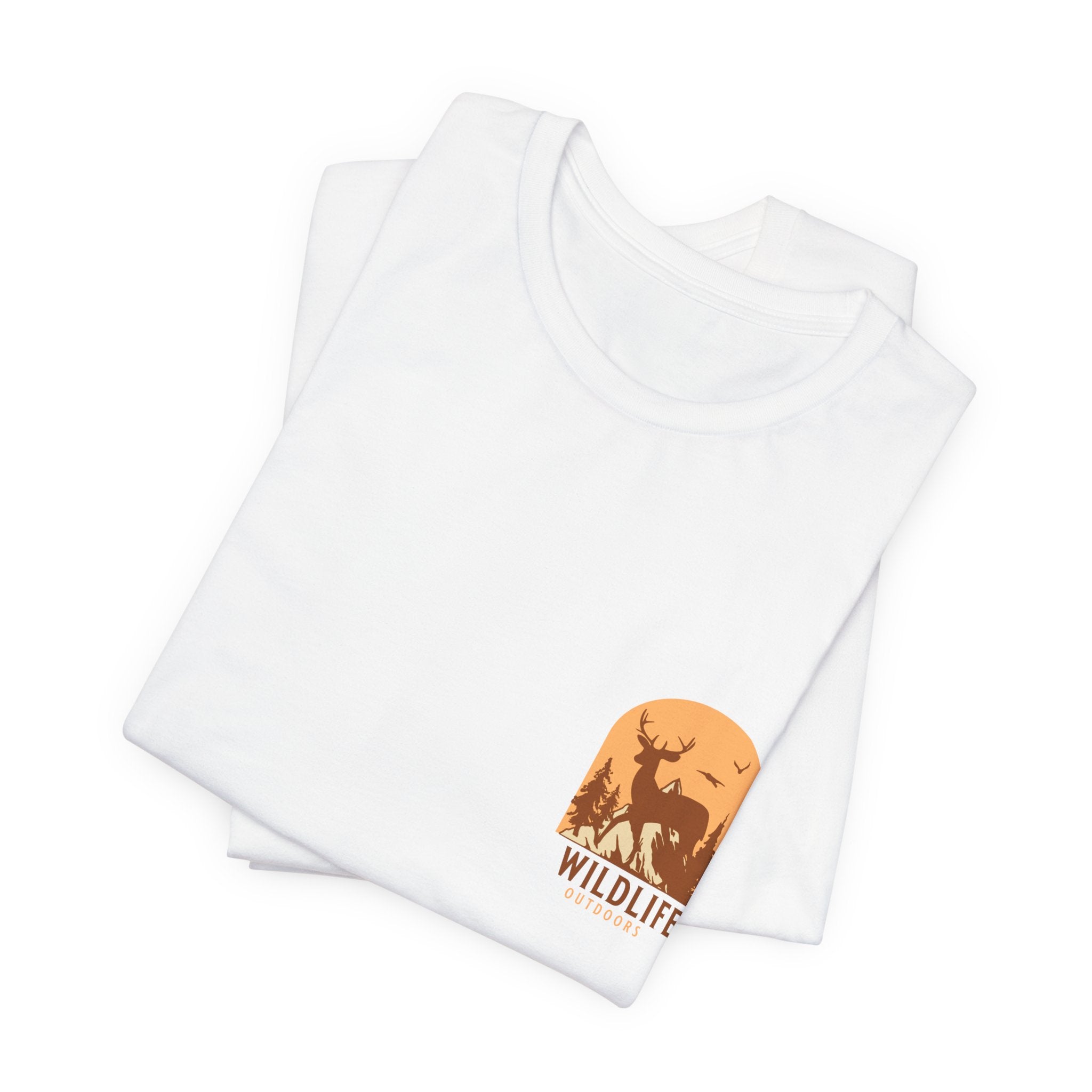 Wildlife Sunset Pocket Tee — Graphic Animal Nature T-Shirt