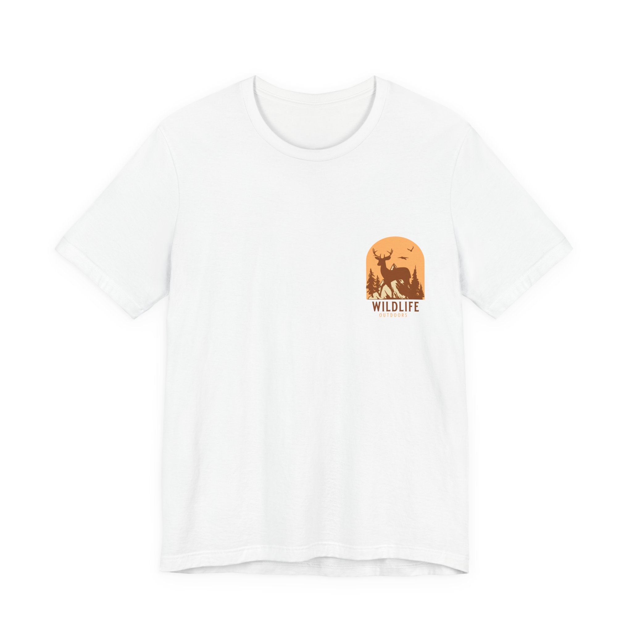 Wildlife Sunset Pocket Tee — Graphic Animal Nature T-Shirt