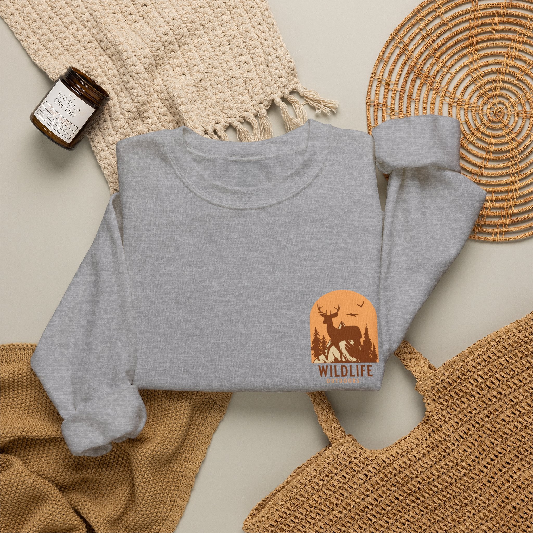 Wildlife Sunset Crewneck Sweatshirt